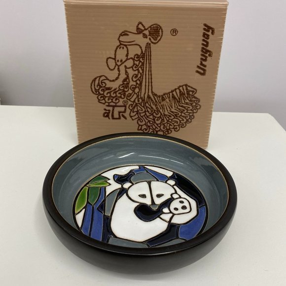 Artesania‎ Rinconada 1981 Plate Bowl Bear Gray NIB - Picture 1 of 5
